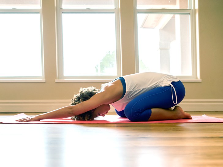 woman stretching out