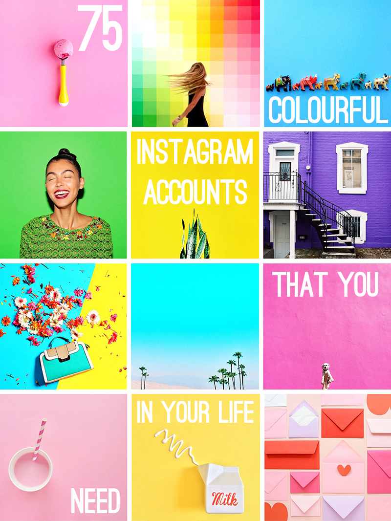 colourful instagram accounts to follow