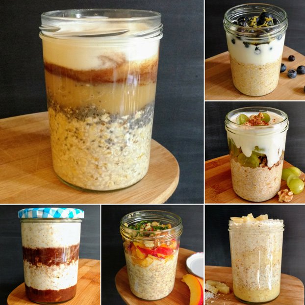 overnight oats in a jar