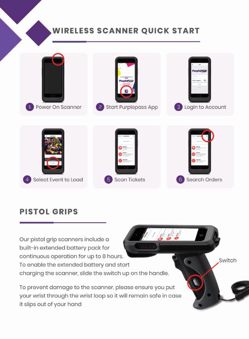 Purplepass wireless scanner instructions