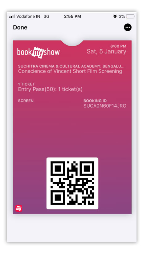 apple wallet ticket pass with qr code