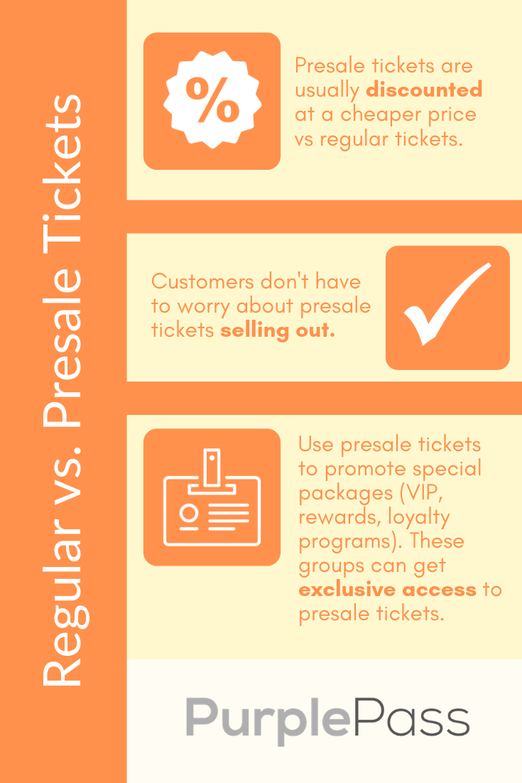 regular vs presale tickets