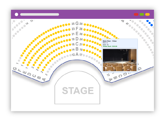 Purplepass assigned seating