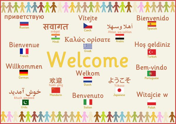 welcome in different languages