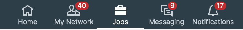 Linkedin Navigation Bar