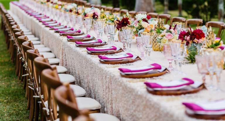 a photo of the table set up for an event