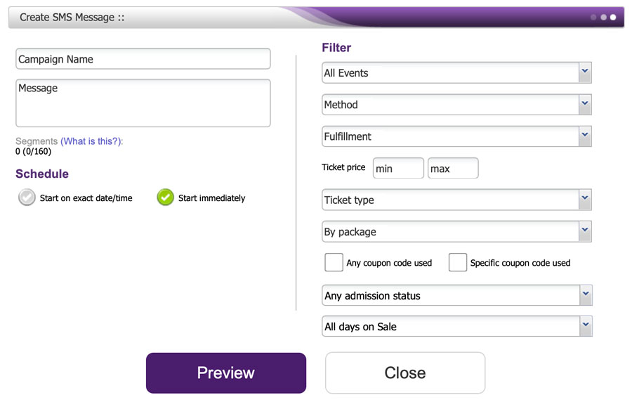 a tool to create an sms message