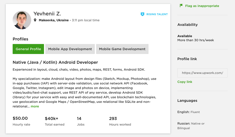 Freelance-profile-using-Upwork